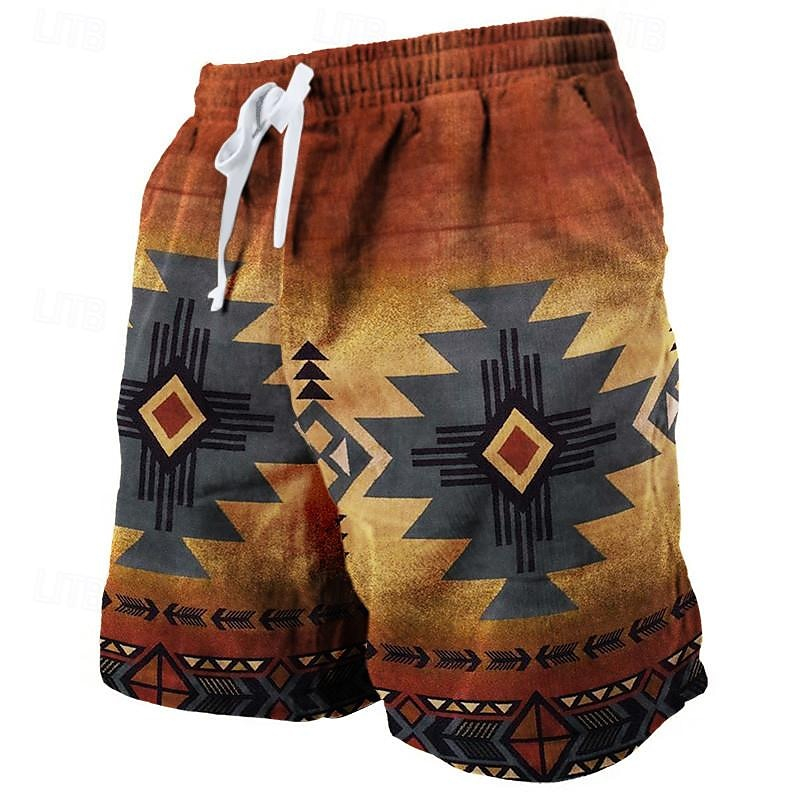 레트로 인도 민족 스타일 남성용 비치 반바지 여름 패션 - Kids Ethnic Fashion 리뷰 및 가격