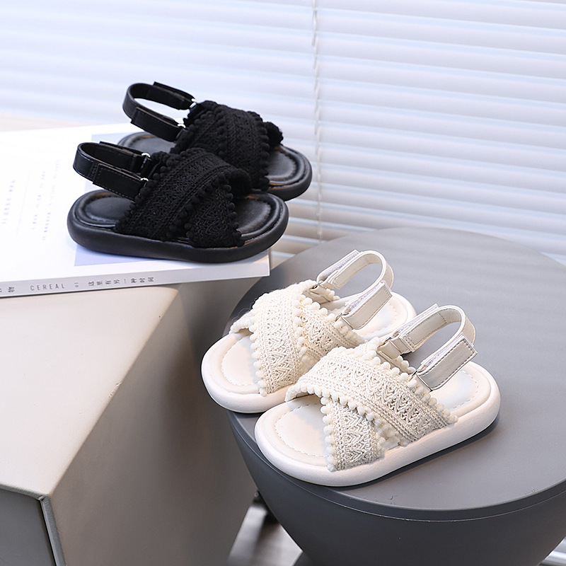 여아 여름 비치 샌들 에스닉 스타일 키즈 캐주얼 샌들  - Kids Ethnic Fashion 리뷰 및 가격